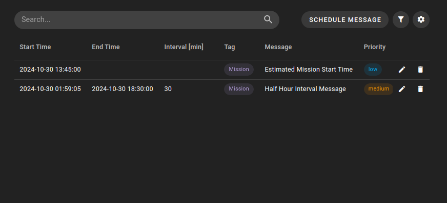 Mission Logs Service | Spacefarer Docs